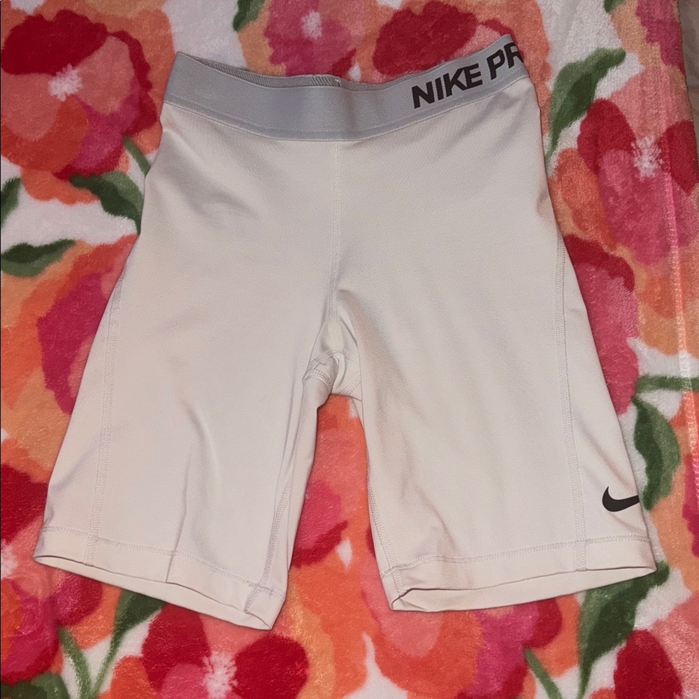 Nike Pro White Compression Shorts